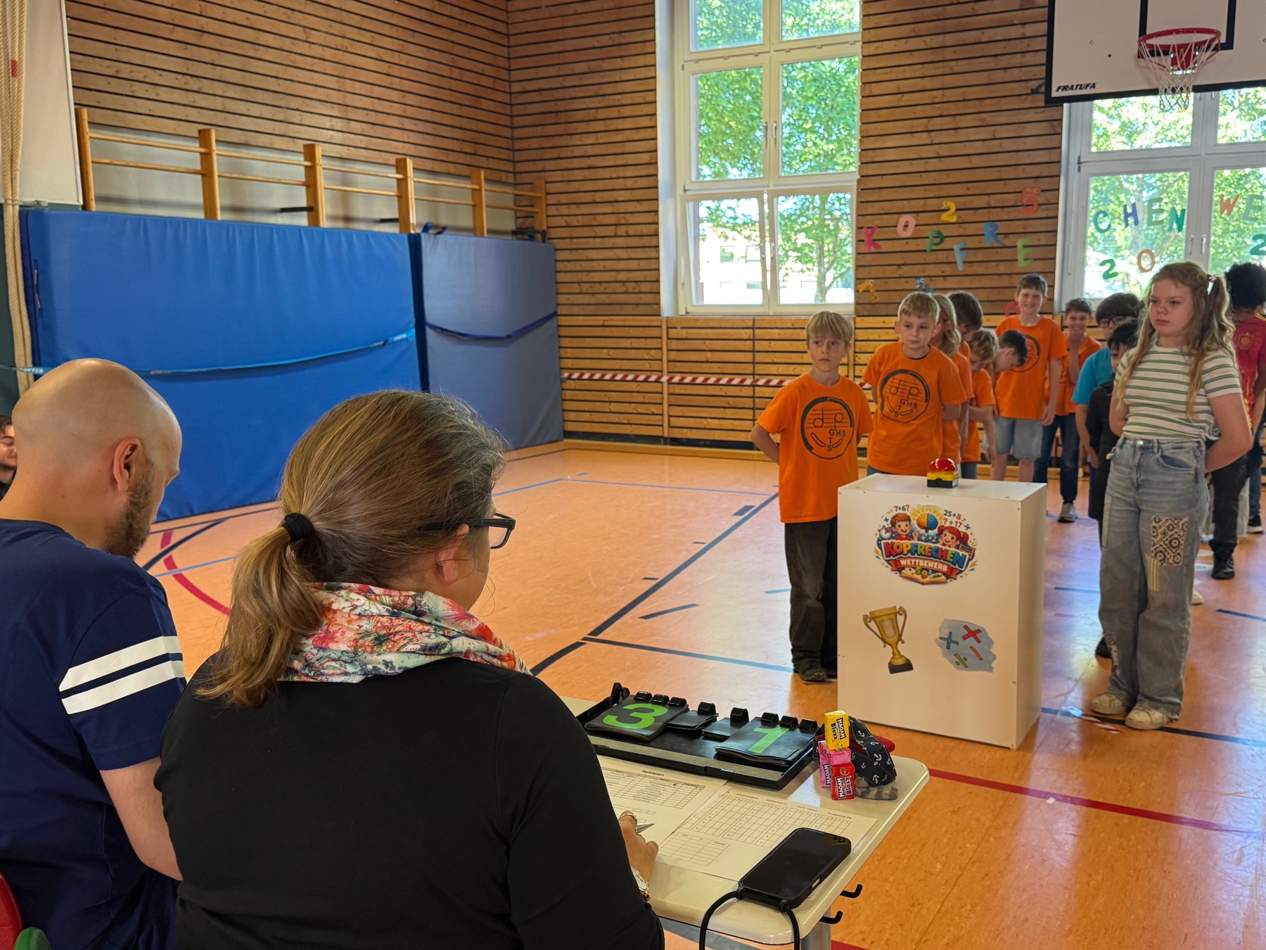 GHS-Mannschaft beim Wettkampf